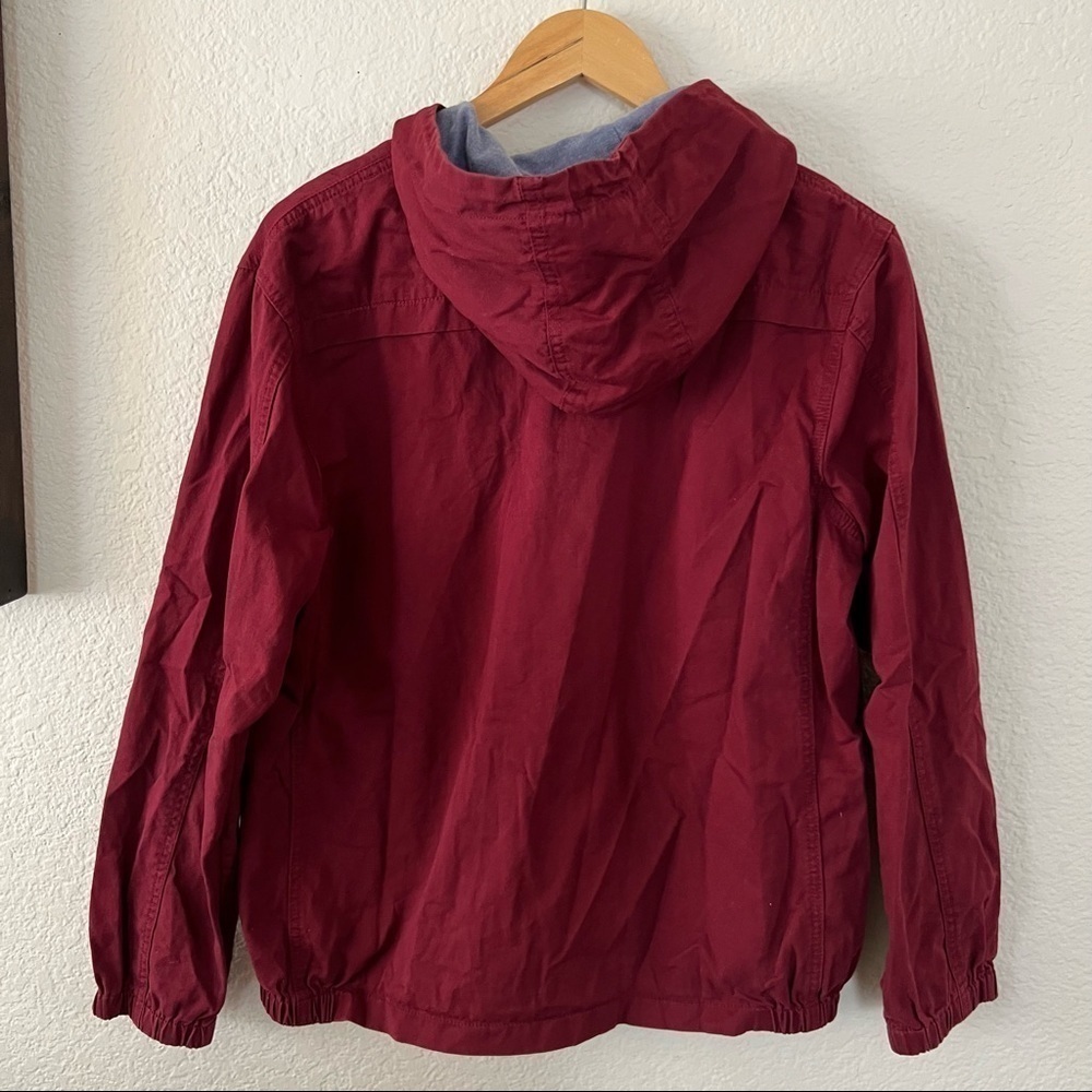 Craft + Flow Deep Red Jacket Size Medium - image 2
